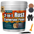 2-in-1 Rust Converter & Metal Primer - Black Anti-Rust Paint for Metal