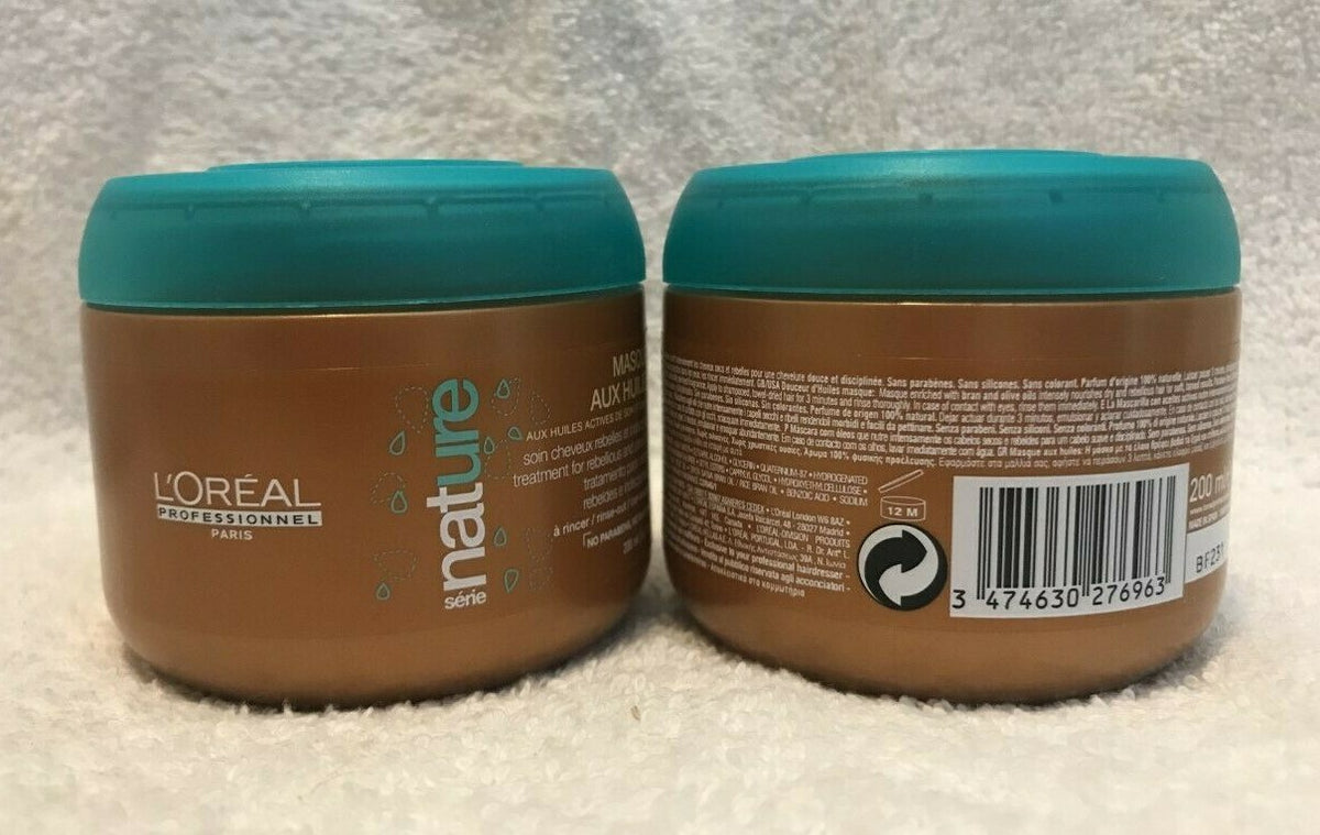 L'Oréal Nature Maque Aux Huiles Hair Treatment Pack of 2 - Nourishing Hair Mask