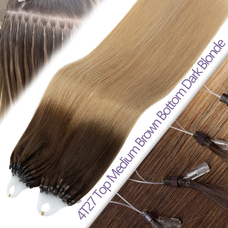 Remy Human Hair Extensions Micro Loop Beads Thick 1G/S Multiple Variants