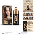 Professional Hair Color Shampoo 5 in 1 Grey Coverage Light Brown 500ml