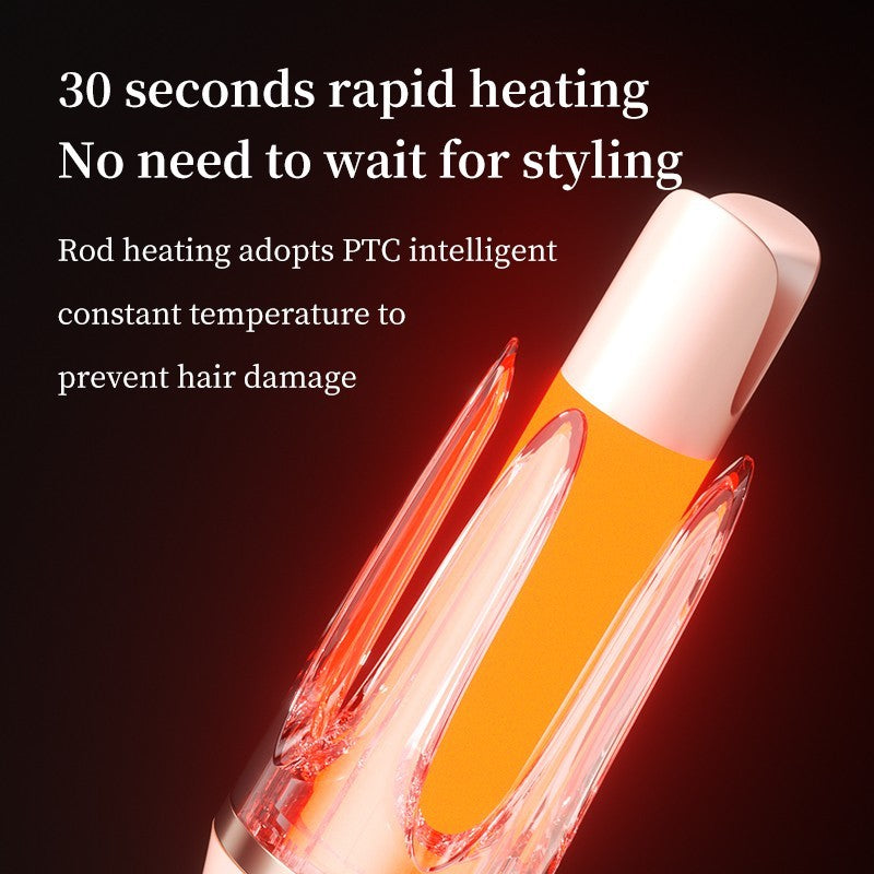Automatic Hair Curler with 4 Modes, 32mm Rotating Curling Wand - Fast, Safe Styling