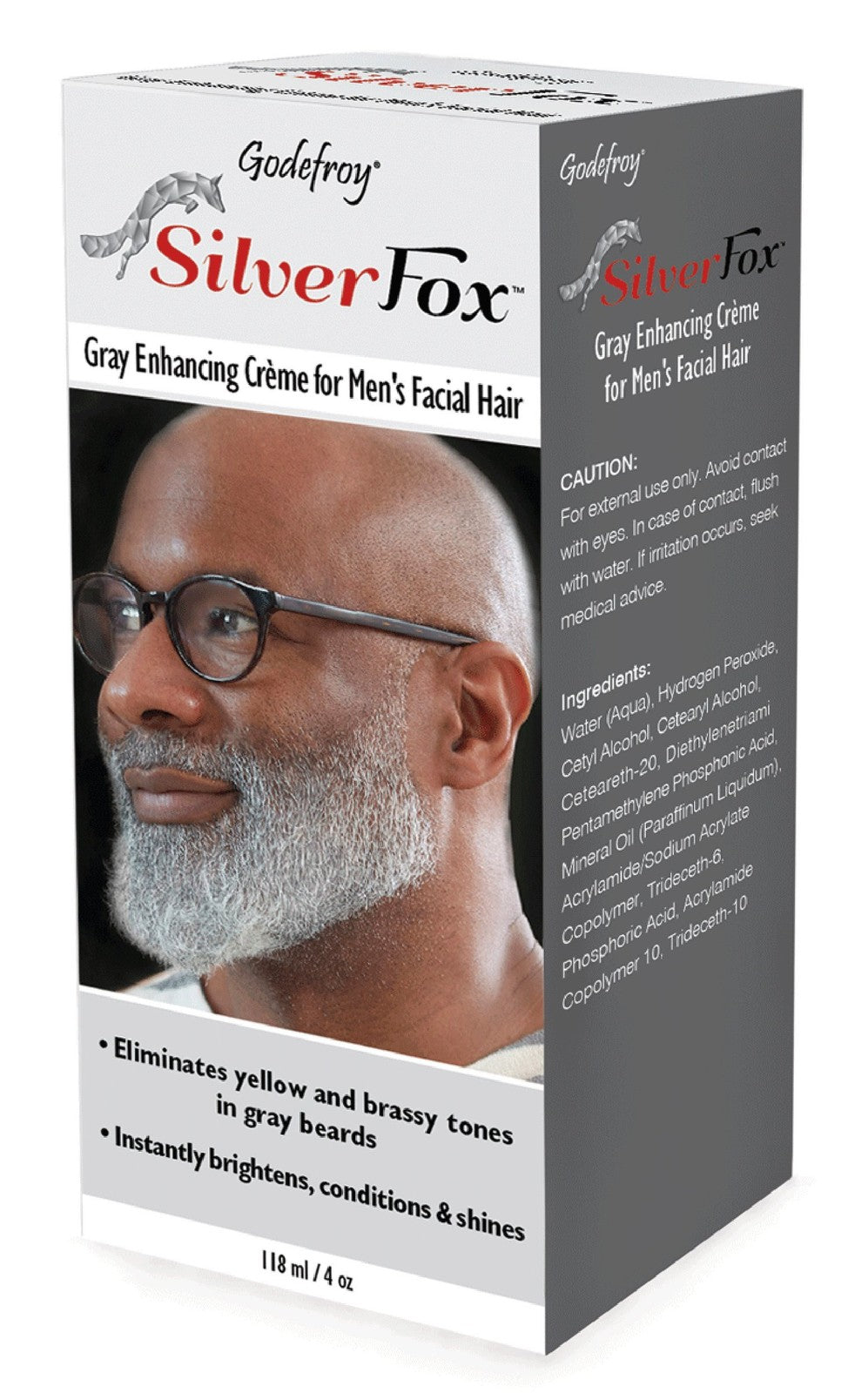 Men's Silver Beard Brightener for Ethnic Hair 3 oz - Dull Tone Eliminator