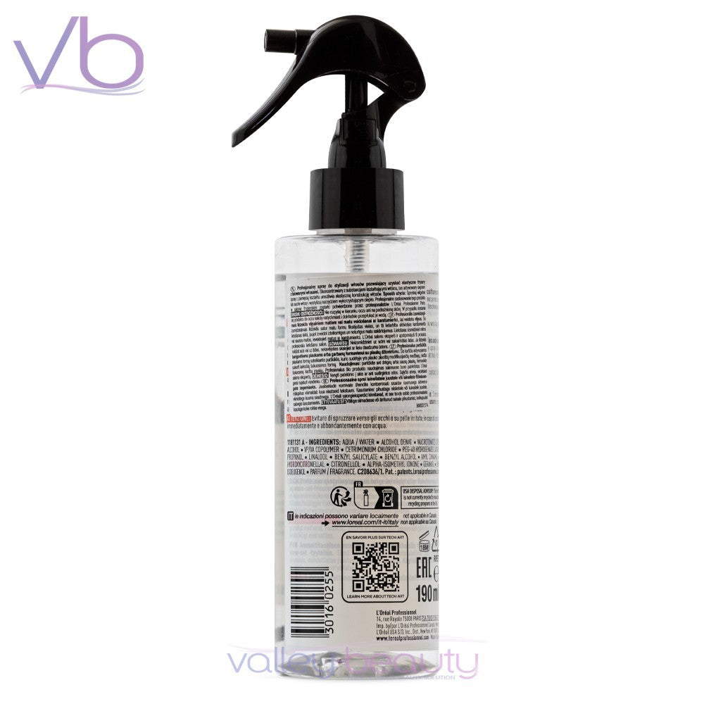 Professional Hair Styling Spray for Flexible Hold & Heat Protection - 190ml