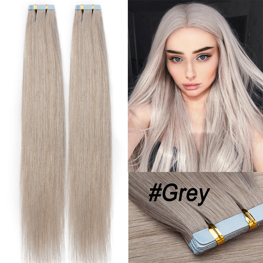 100% Human Hair Tape-In Extensions Full Head Body Wave & Straight Styles
