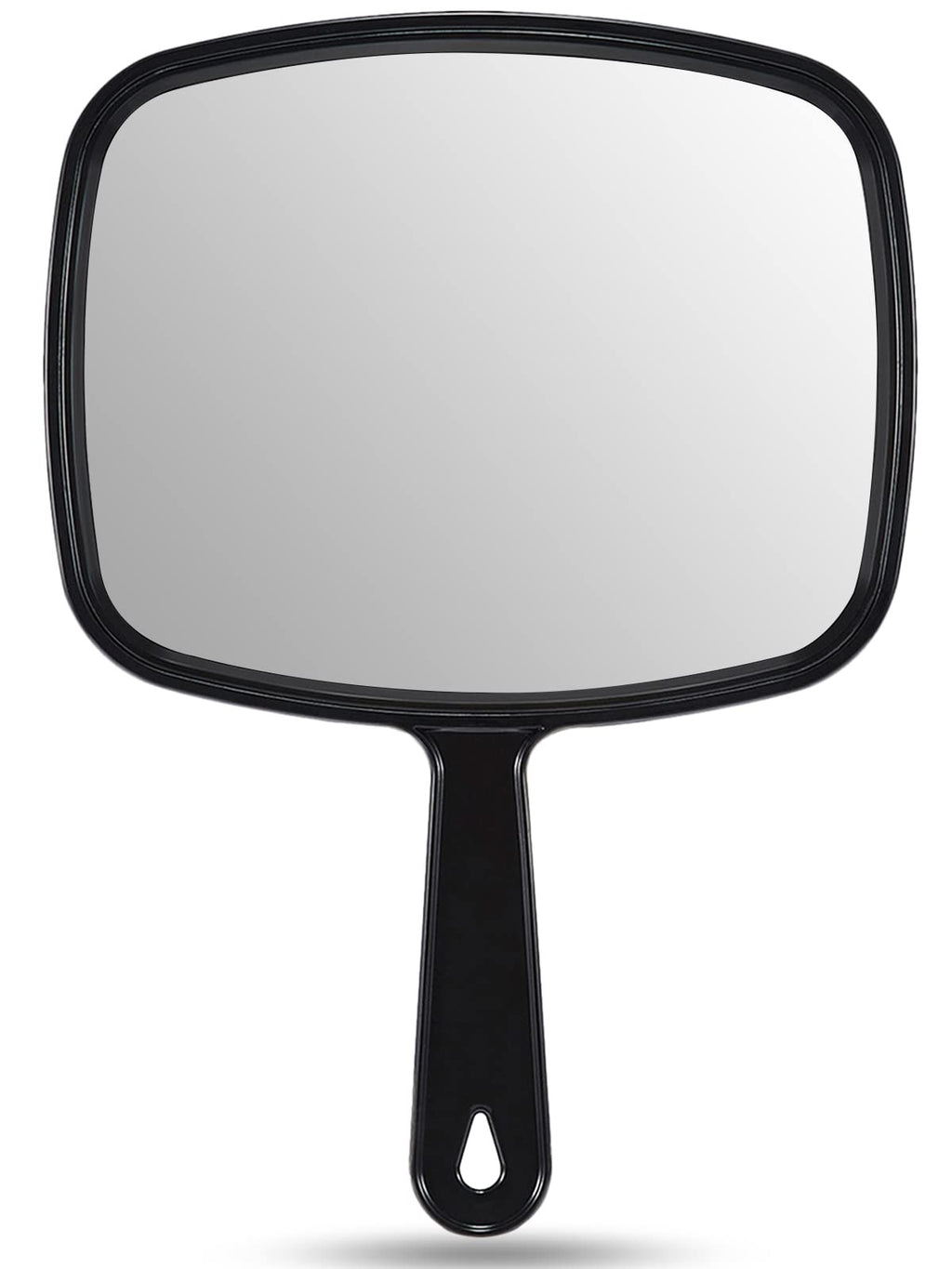 9.3 Inch Black Handheld Makeup & Hairdressing Mirror with Handle