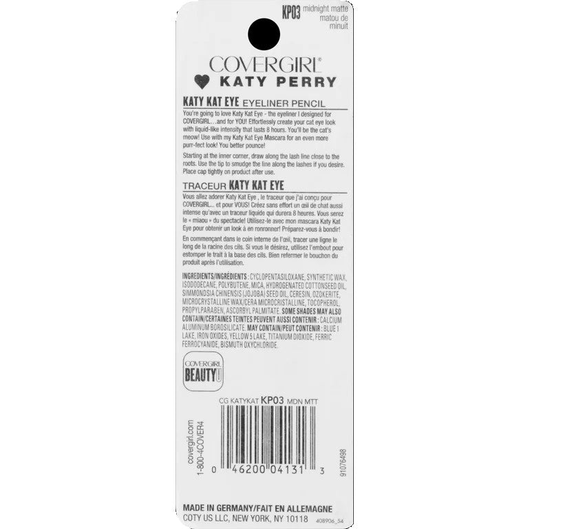 Eyeliner Pencil - Katy Kat Eye #KP03 Midnight Matte by CoverGirl