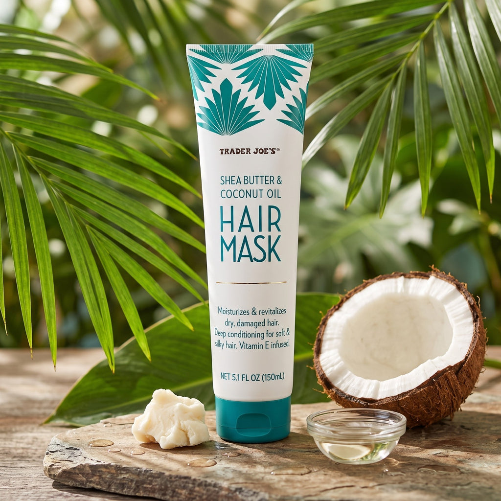 2-Pack Shea Butter Coconut Oil Hair Mask for Deep Conditioning - 5.1 oz