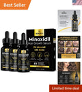 Minoxidil Hair & Beard Growth Serum - Unscented, 3 Bottles 3oz
