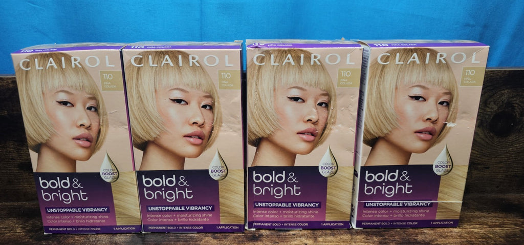 Clairol Pina Colada Permanent Hair Color Kit - Bright & Bold, 4 Pack