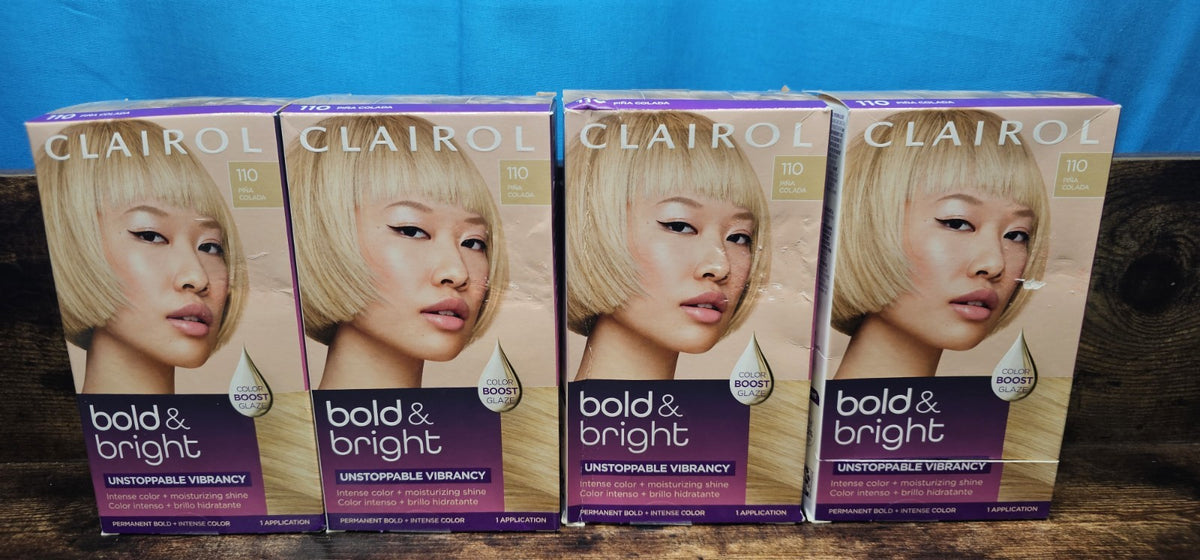 Clairol Pina Colada Permanent Hair Color Kit - Bright & Bold, 4 Pack