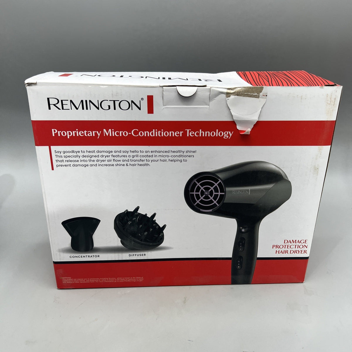 Remington Damage Protection Hair Dryer - New, High-Performance Styling Tool