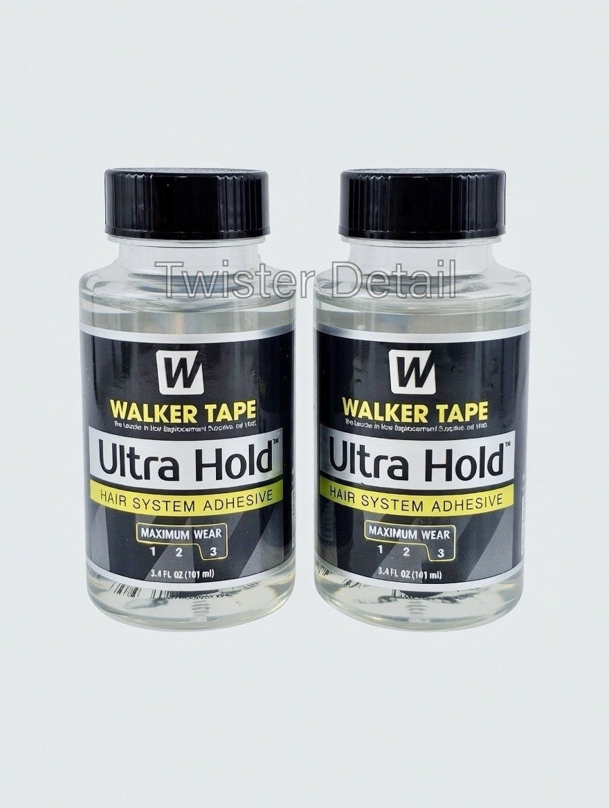 2-Pack Waterproof Hair System Adhesive - Long-Lasting Wig & Toupee Glue 3.4 oz