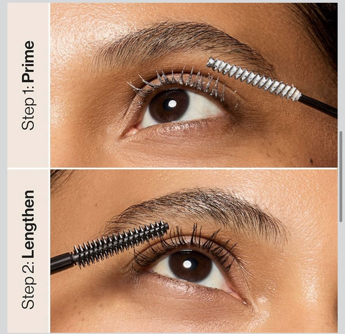 2-in-1 Lengthening Mascara and Lash Primer - Black, Sealed