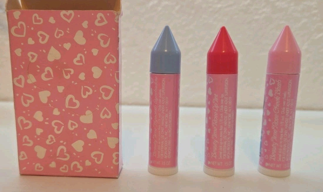 Avon Vintage Beauty Time Makeup Kit Set with Blush Lip Tint Eyeshadow