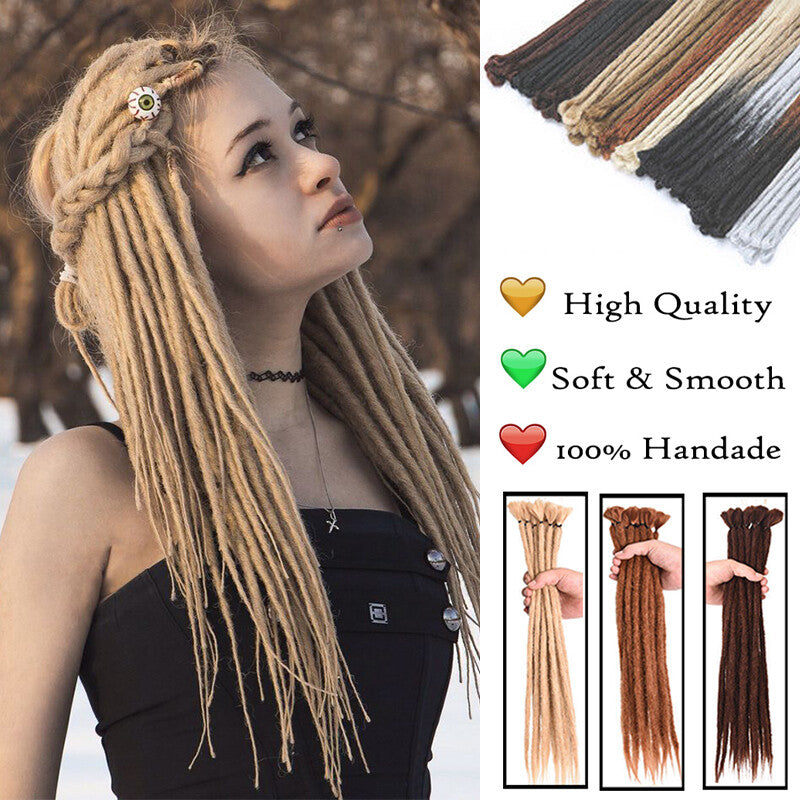 Synthetic Crochet Braiding Dreadlock Hair Extensions - Soft, Thick, Easy to Wear