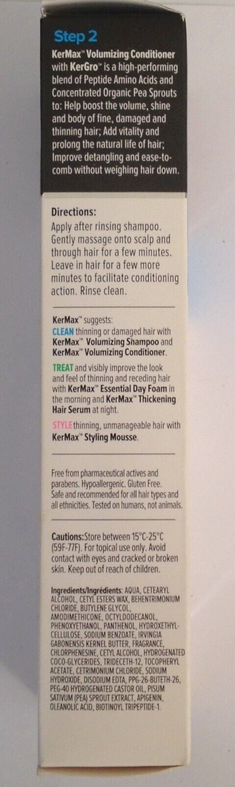 Volumizing Hair Conditioner with KerGro for Fine Hair - 5.07Oz