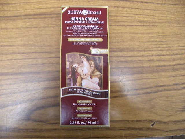 Vegan Dark Brown Hair Dye Cream - Semi-Permanent Hair Color Kit