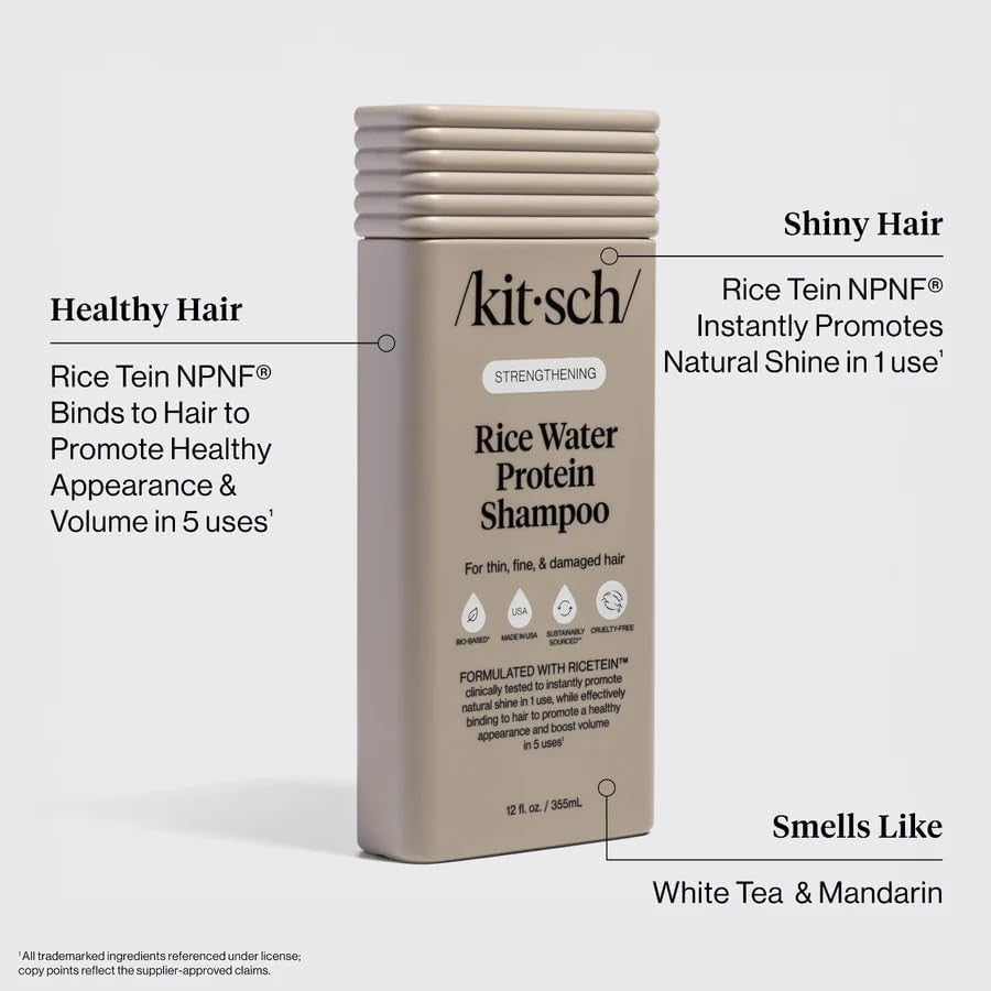 Strengthening Rice Water Shampoo for Hair Growth - 12.3 Oz