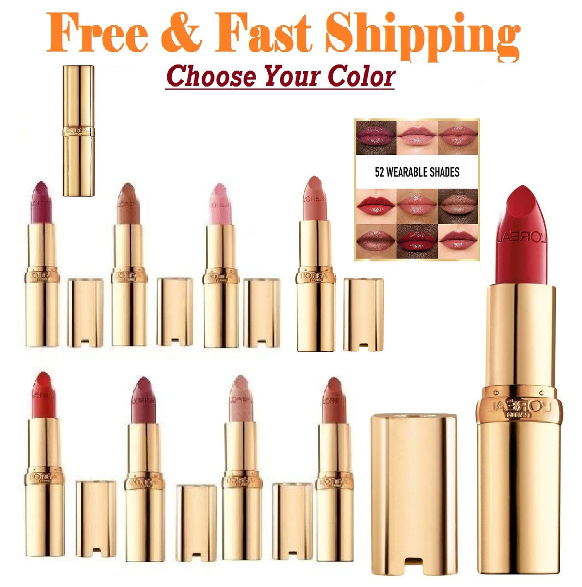 Hydrating Satin Lipstick with Argan Oil and Vitamin E - Multiple Shades