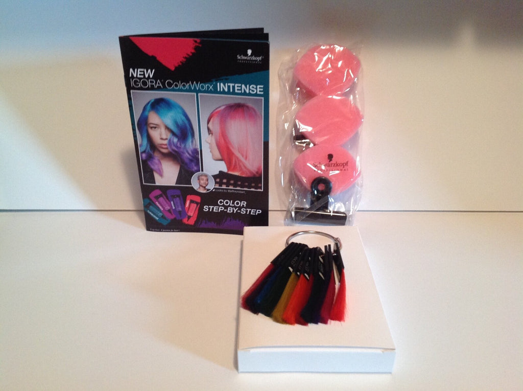 Schwarzkopf Igora Colorworx Intense Swatch Ring Kit with Step-by-Step Guide