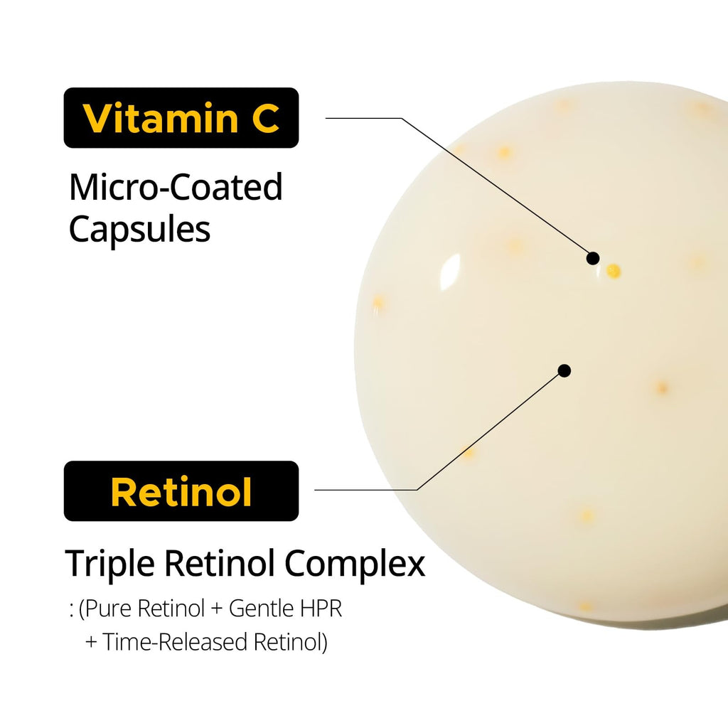 Vitaninol Serum Bundle with Vitamin C and Retinol - Brightening Skin Care Set, 0.7 oz x 2