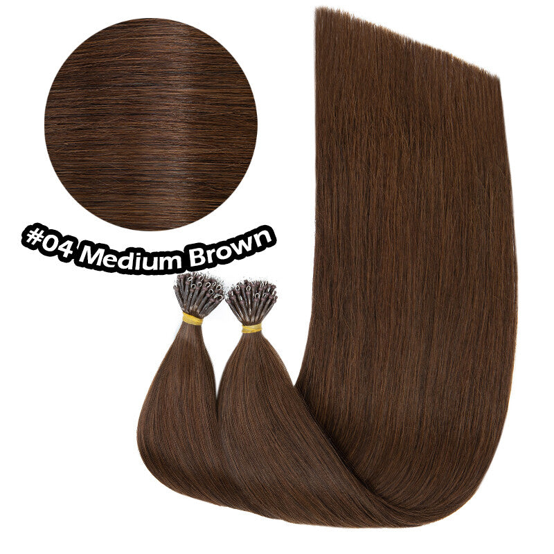 100% Human Hair Extensions Nano Ring Loop Micro Beads Blonde S