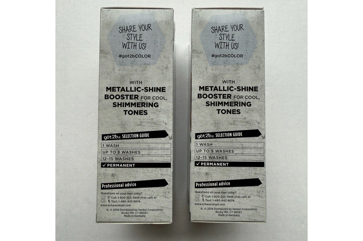 Got2b Metallic Permanent Hair Color Real Red M76 - 2 Pack