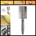 Oval Twin Hair Brush with Boar Bristles - Smooth & Shine Styling Tool