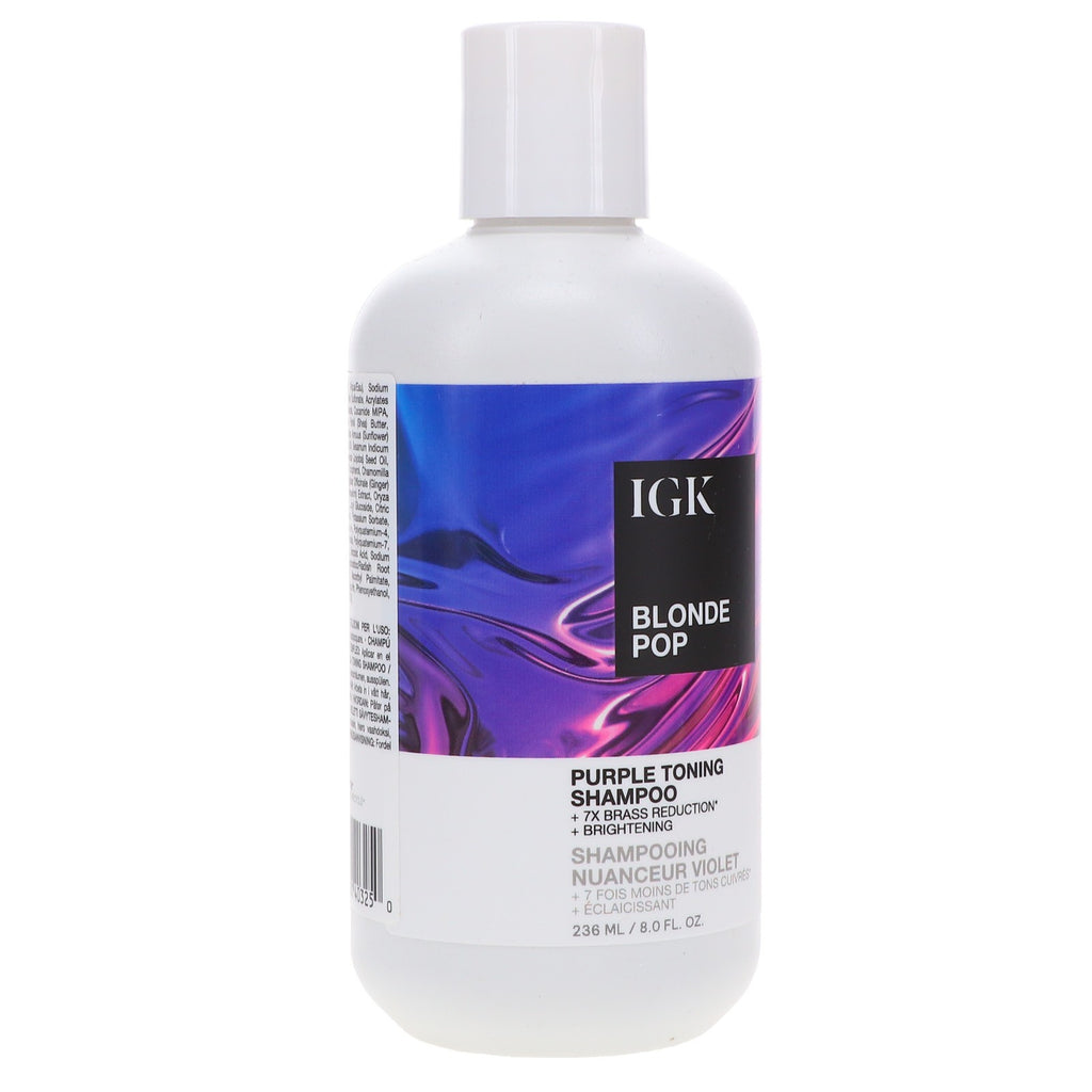 Purple Toning Shampoo for Blonde Hair - 8 oz Salon-Quality Brightening
