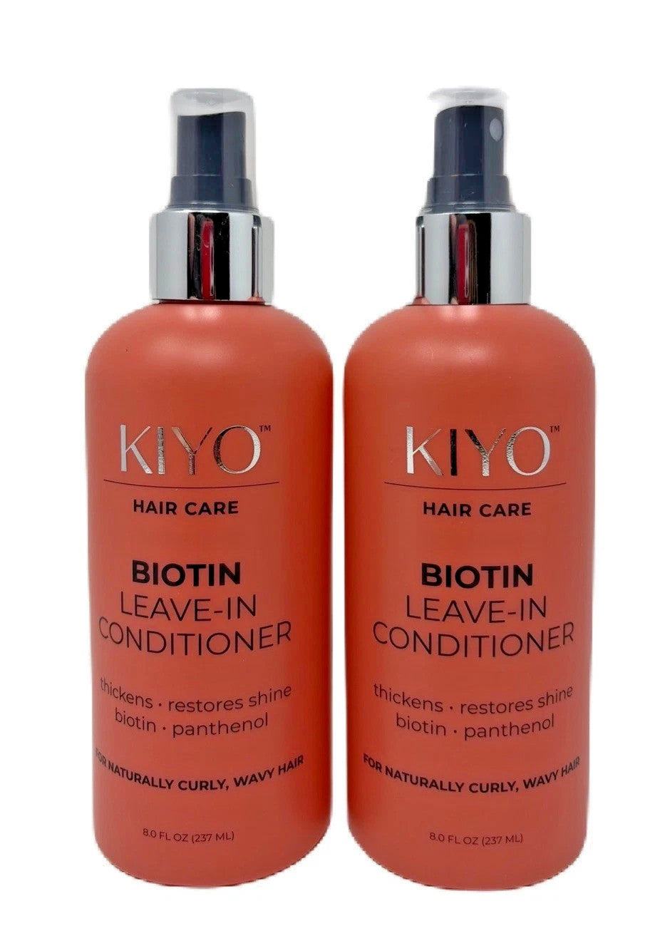 (Lot of 4) Biotin Leave-in Conditioner for Curly & Wavy Hair - Thickening 8 Oz Each