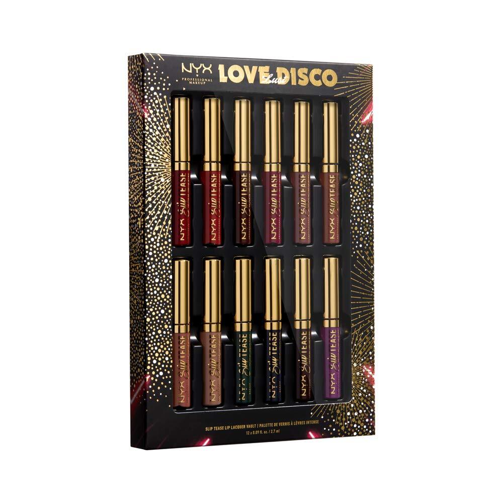 Lip Lacquer Vault Set - 12 Piece NYX Love Lust Disco Slip Tease