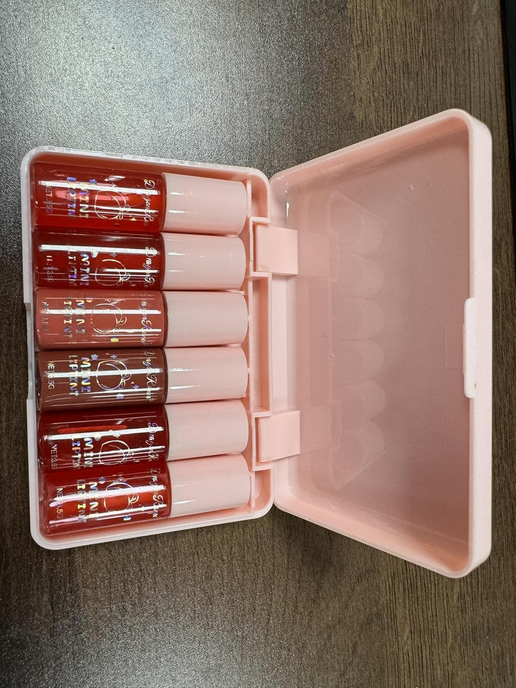 Eakroo 6-Color Peach Lip Tint Set - Long-Lasting Liquid Gloss & Lip Stain