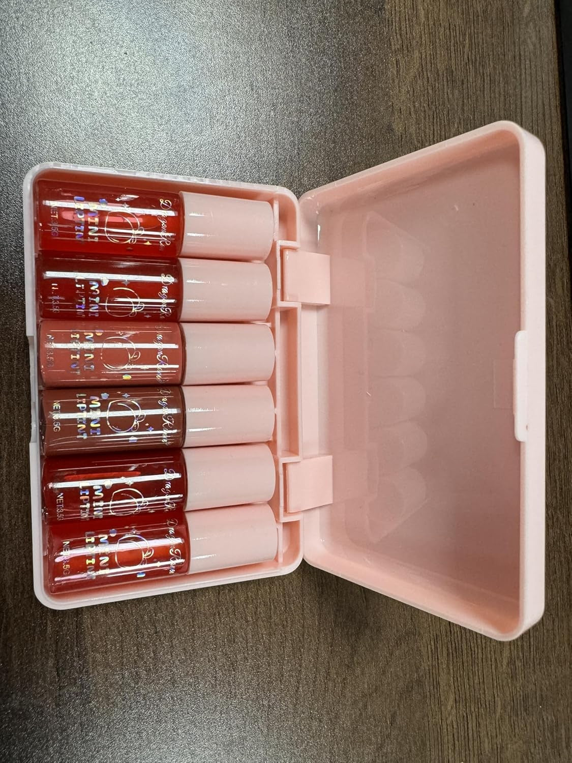 Eakroo 6-Color Peach Lip Tint Set - Long-Lasting Liquid Gloss & Lip Stain