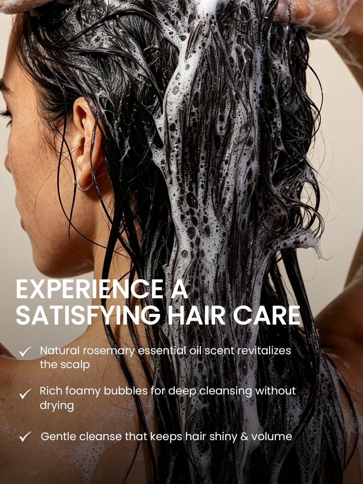 Hair Growth Shampoo for Thinning Hair with Rosemary & Onion - Nourishing 8 Fl Oz