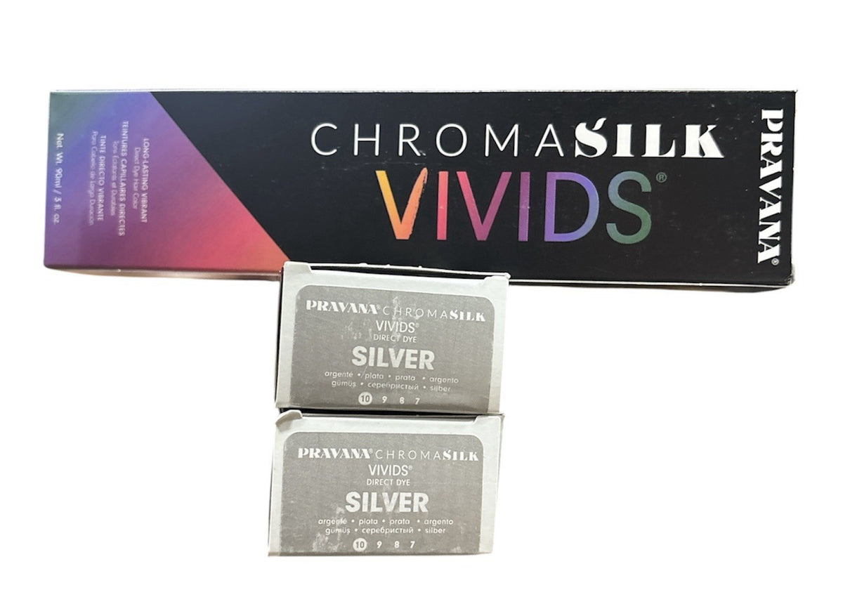 Vivid Silver Hair Color - 3 oz. Pack of 3 Semi-Permanent Hair Dye