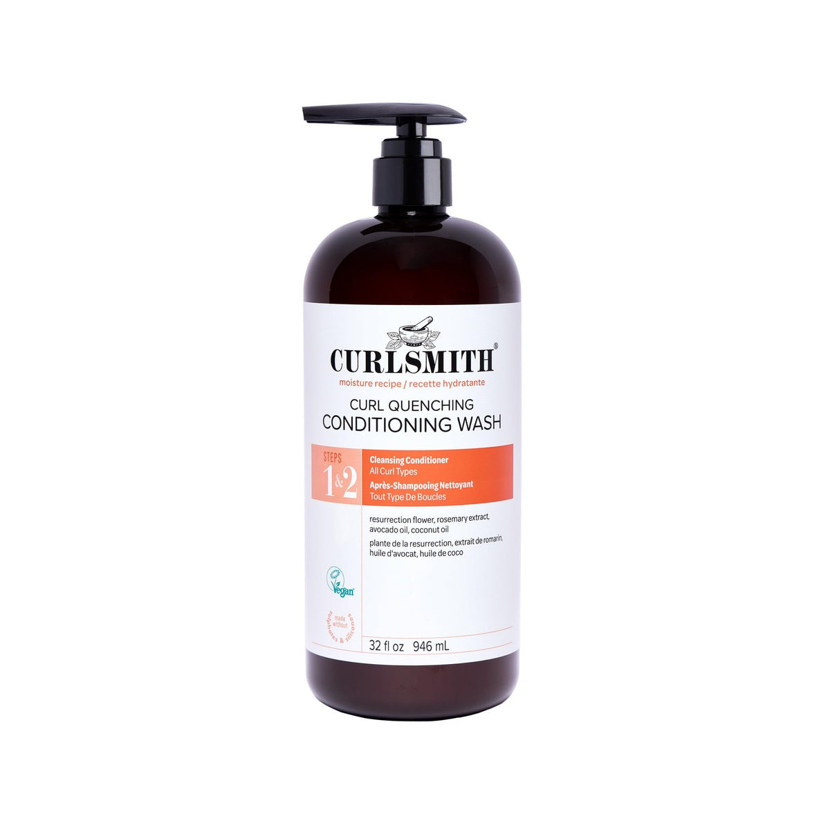 Curlsmith Curl Quenching Conditioning Wash 32oz - Moisturizing Co-Wash for Curly Hair