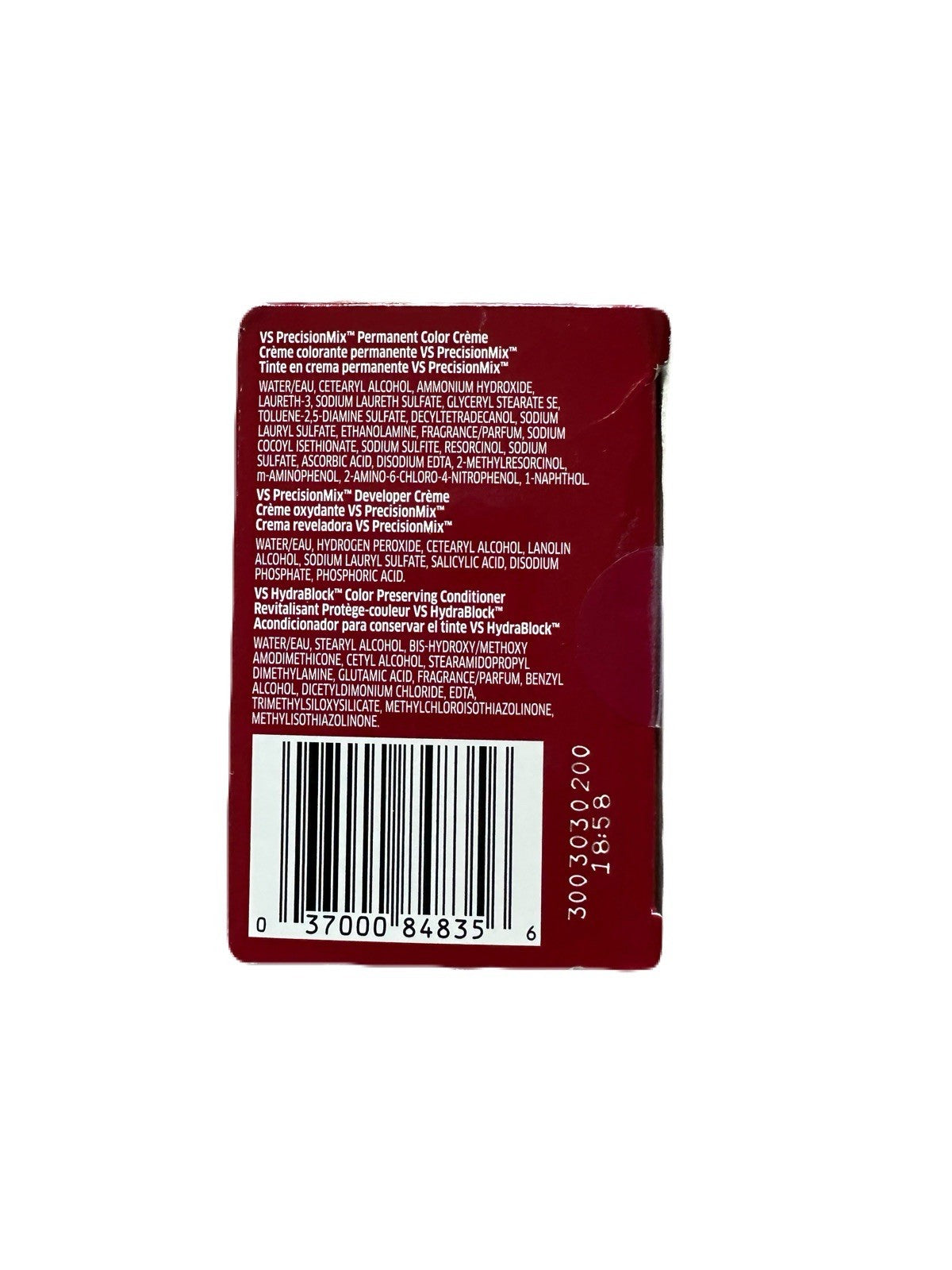 Vidal Sassoon Pro Series Color 6 Light Brown Hair Dye - Chatain Clair