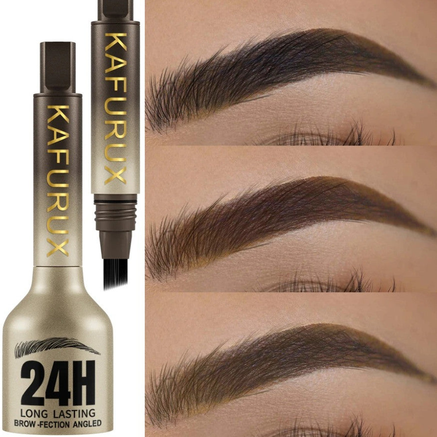 Waterproof Eyebrow Pencil Long Lasting Microblade Effect with Angled Brush