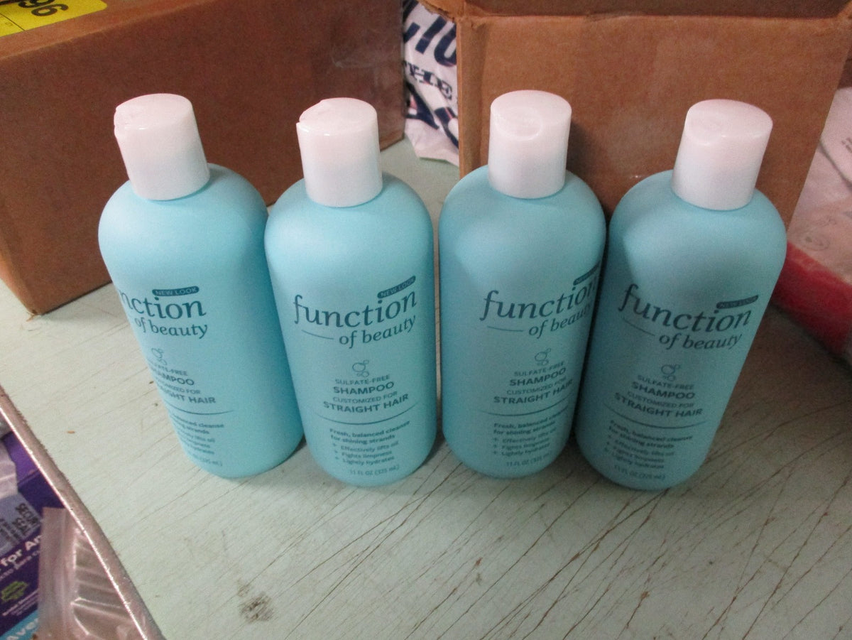 Function of Beauty Straight Hair Shampoo 4 Pack - 11oz Bottles