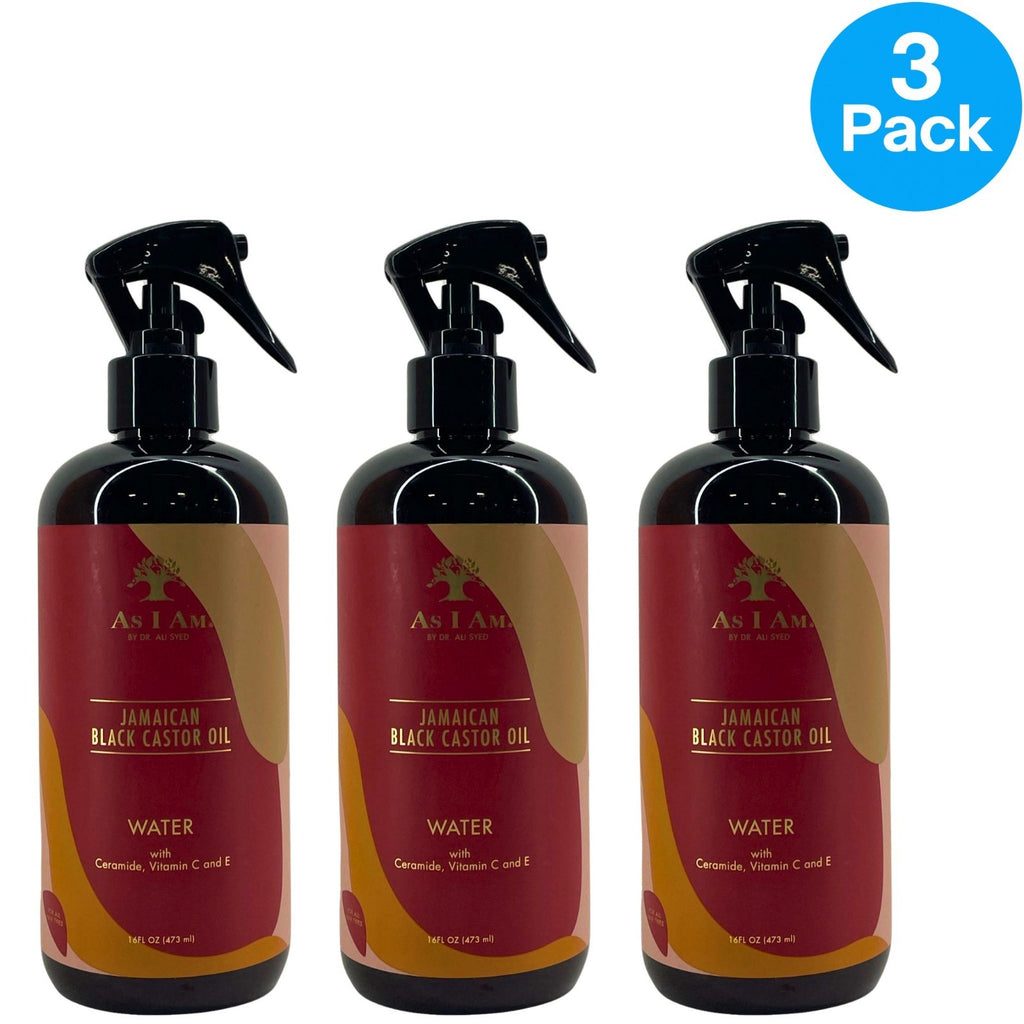 Jamaican Black Castor Oil Water Spray - Moisturizing Hair Treatment 16oz 3 Pack