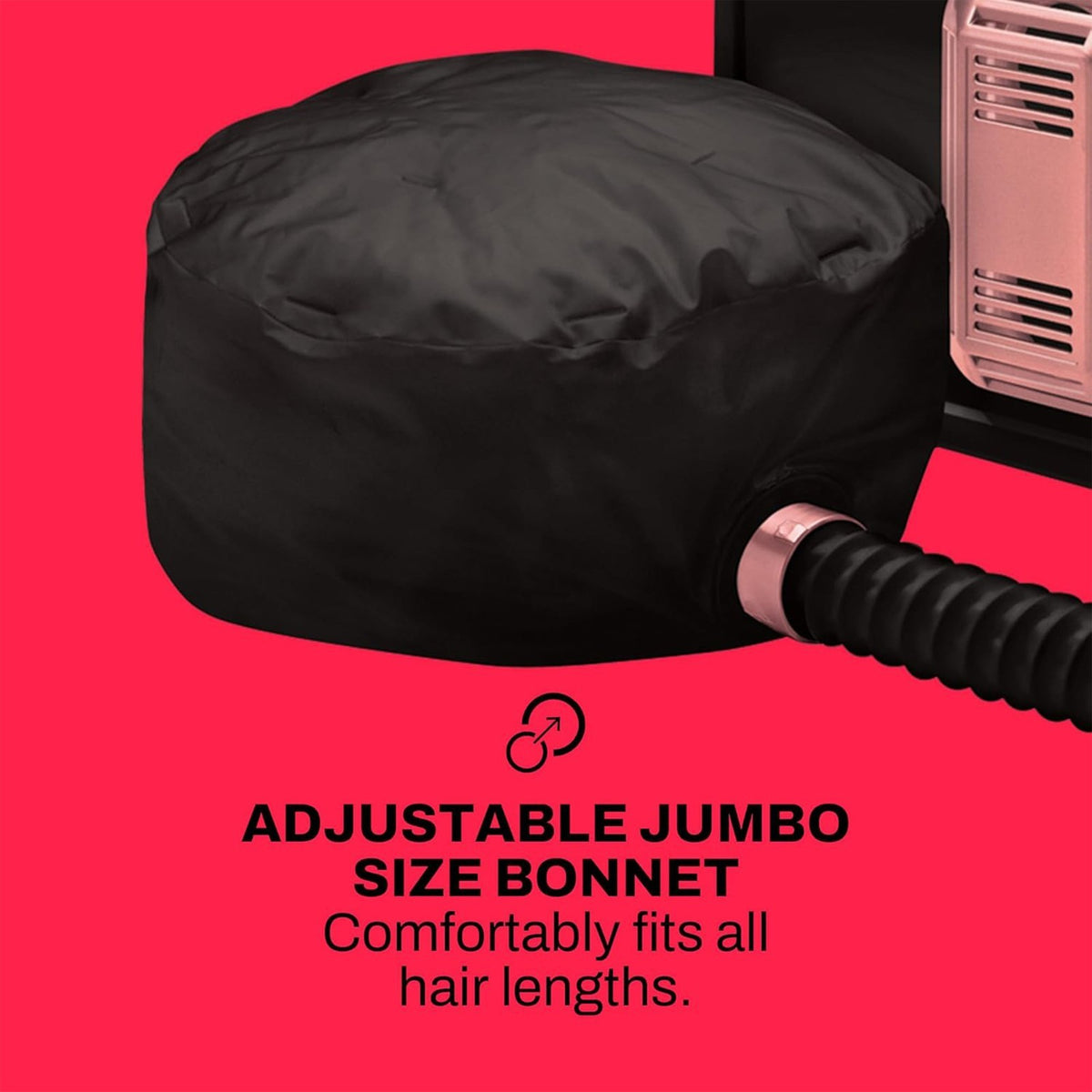 Ionic Soft Bonnet Hair Dryer for Deep Conditioning - Black, GH2601