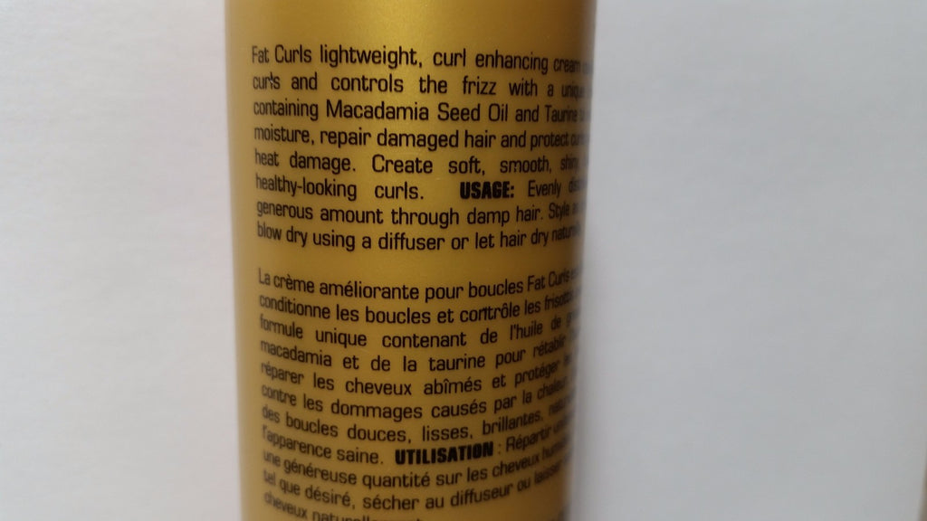 Samy Fat Curls Curl Enhancing Cream for Frizz Control 5 FL OZ - Discontinued
