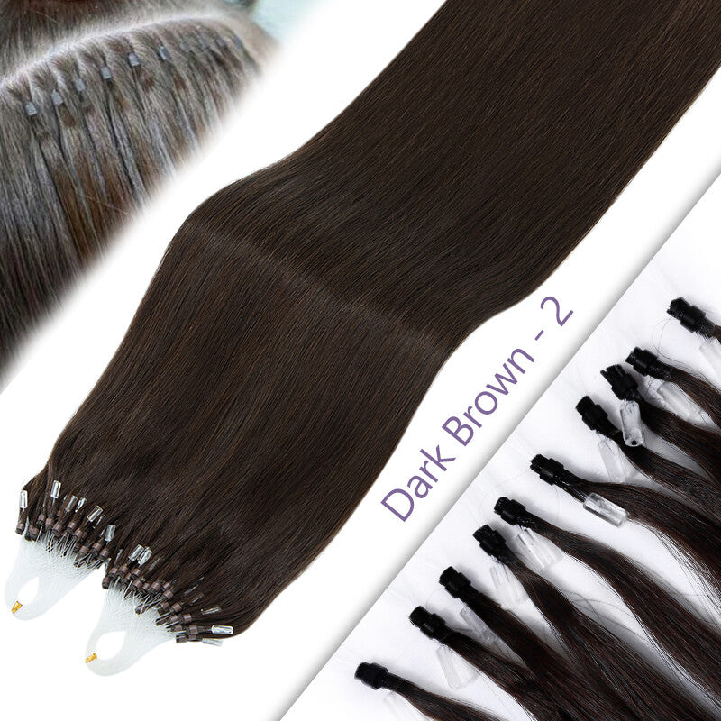 Remy Human Hair Extensions Micro Loop Beads Thick 1G/S Multiple Variants