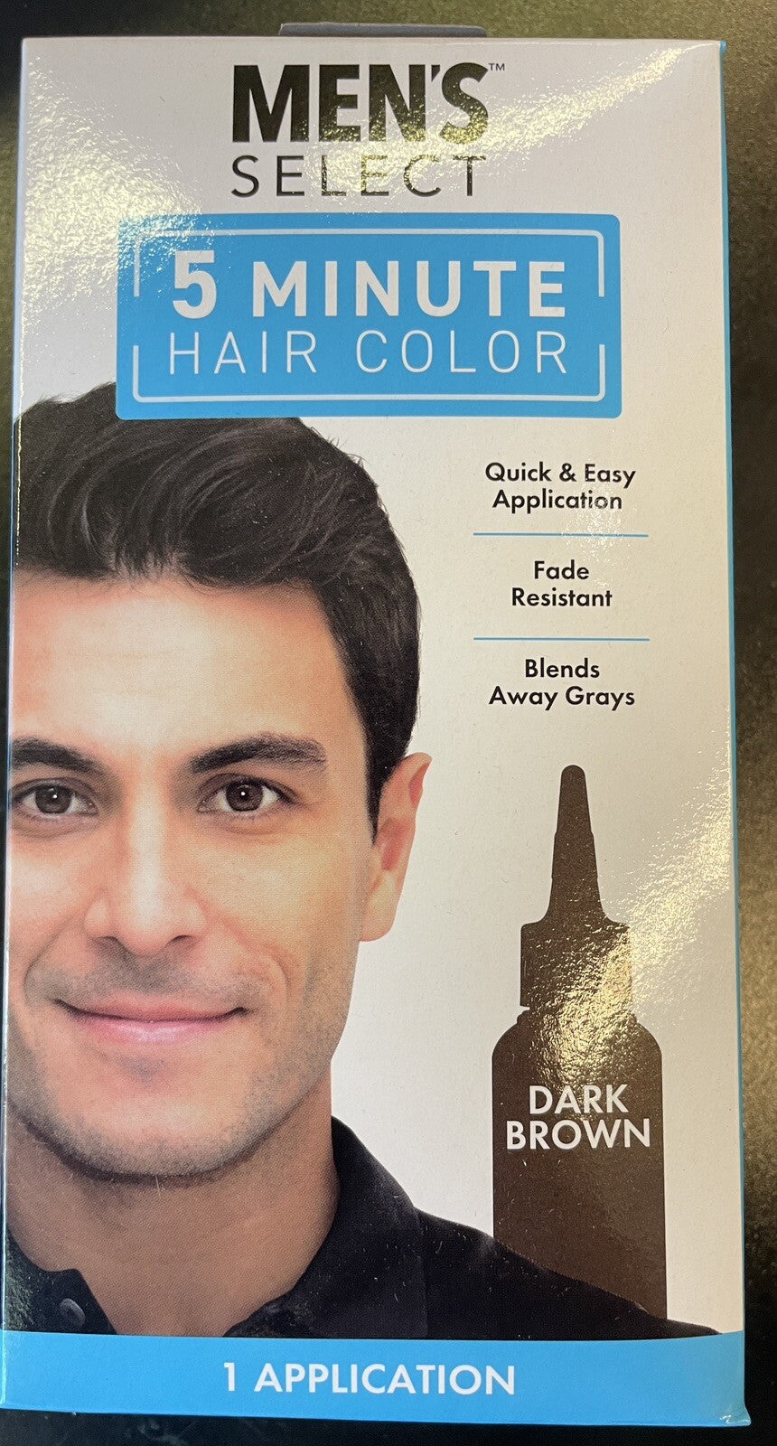 Men's Select Hair Color Dye - Dark Brown, 6 Pack, 5-Minute Application