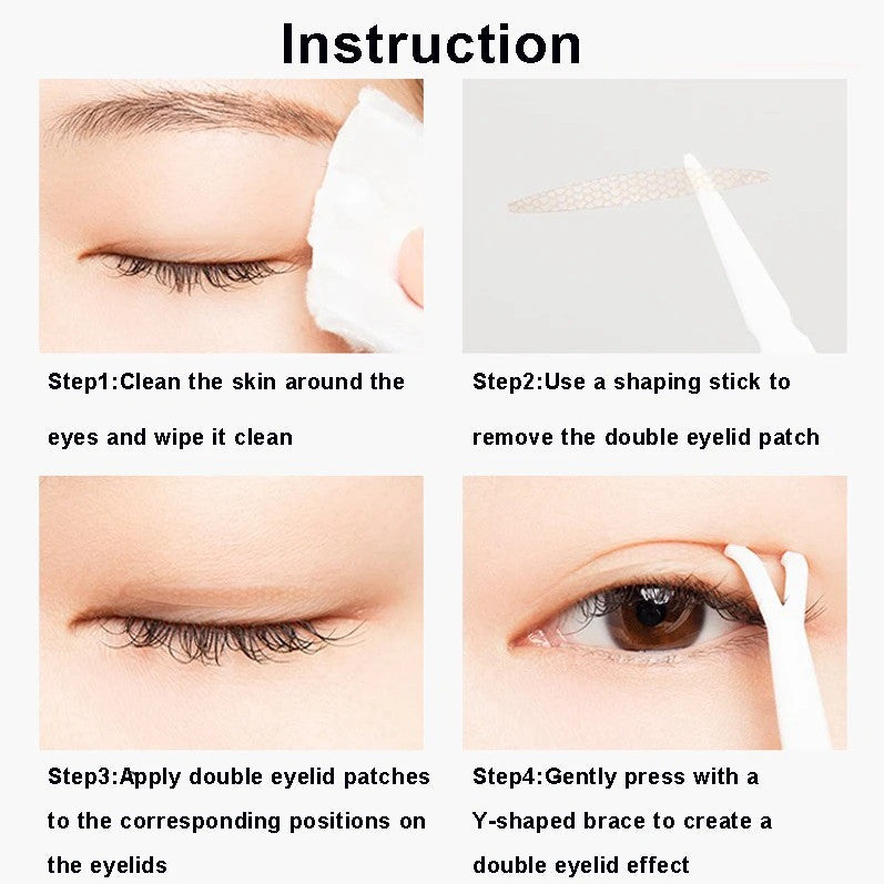 600pcs Double Eyelid Tape Invisible Eye Lift Strips Makeup Tools Set