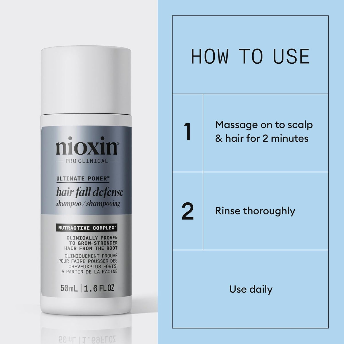 Hair Loss Shampoo for Thinning Hair - 1.6 Fl Oz, Anti-Hair Fall Treatment
