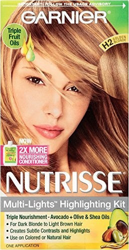 Garnier Nutrisse Nourishing Permanent Hair Color Kit - Golden Blonde