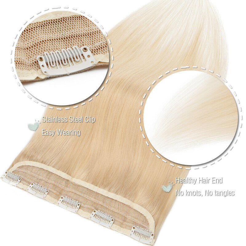 Clip-In Hair Extensions - Remy Human Hair Full Head Balayage Set