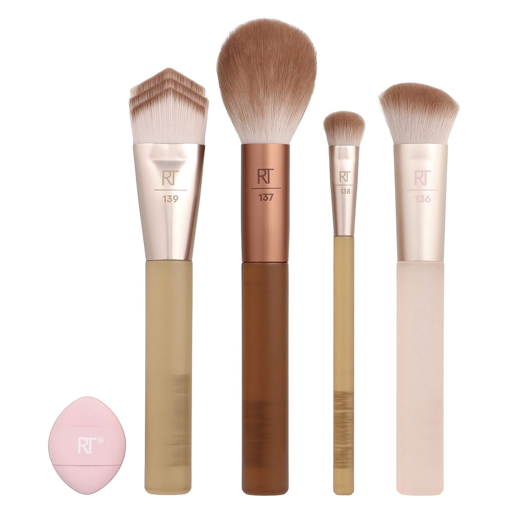 Real Techniques New Nudes 2.0 Blurred Base Set - 5 Piece Limited Edition Brush Kit