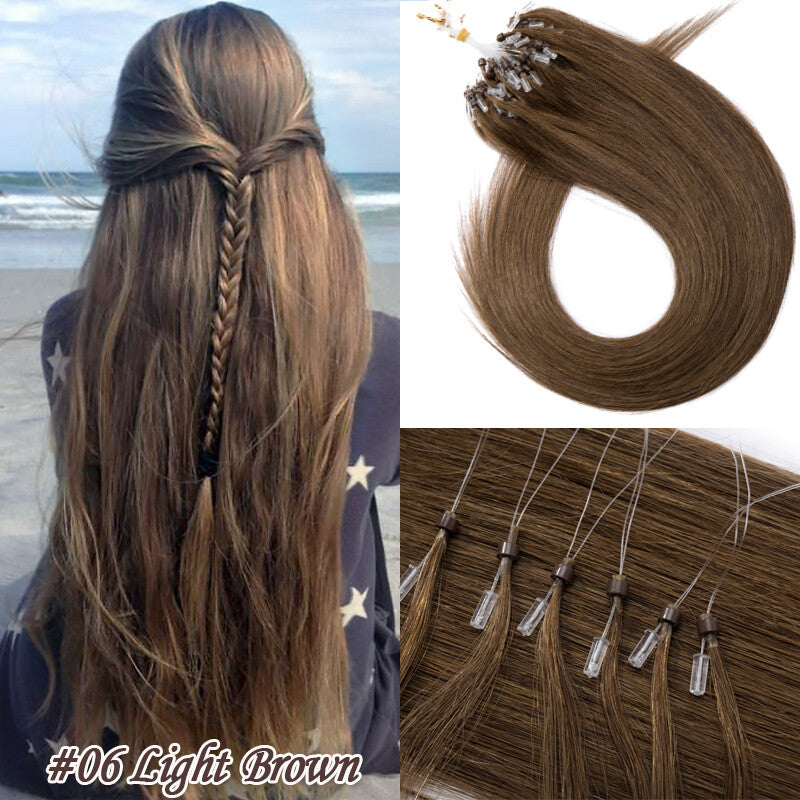 Pre Bonded Human Hair Extensions with Micro Loop Beads - Thick 1G/S